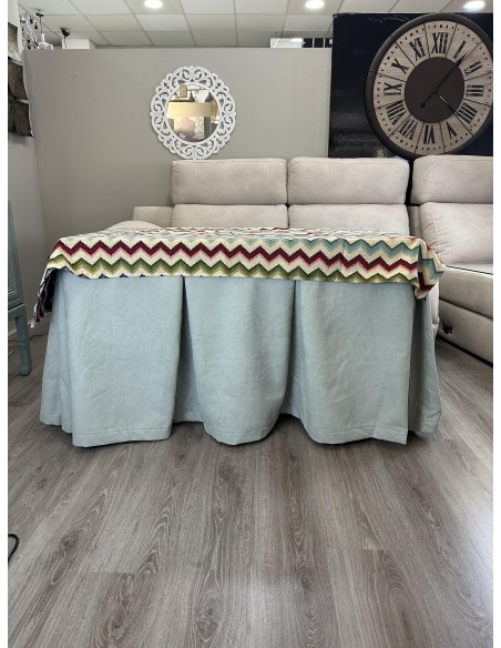 Ropa de Mesa Camilla Antimanchas Aterciopelada Triple Grueso Reforzada 10 pliegues Kumar Agua con Tapete Libélula