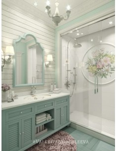 Baño estilo romántico en...