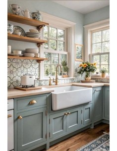 Cocina estilo vintage con...