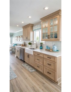 Cocina estilo coastal con...