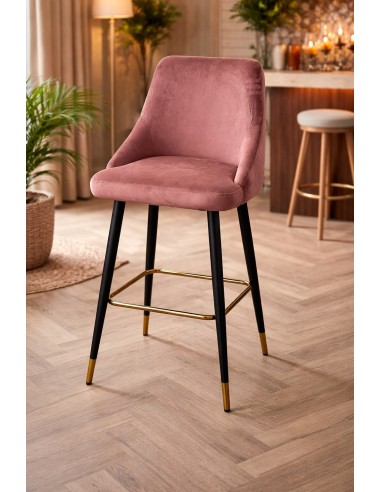 Taburete Velvet Rosa