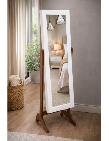 ESPEJO JOYERO PATA DE MADERA