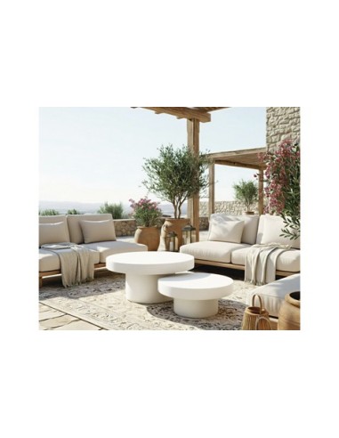 MESA BAJA REDONDA 90 CM MICROCEMENTO...