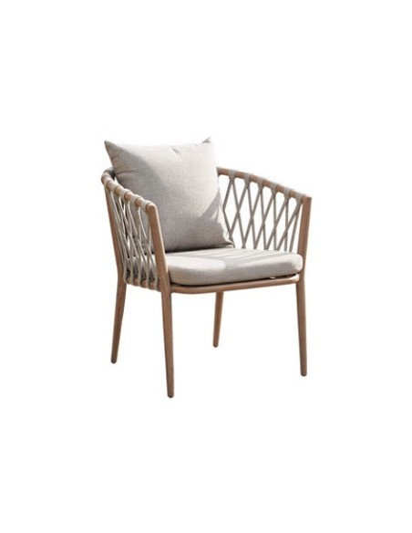 SILLON RODAS ALUMINIO OAK / GRIS