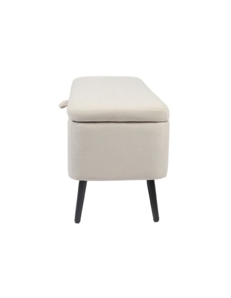 BAUL TAPIZADO MAISON 110 x 40 CM MICROFIBRA CREMA