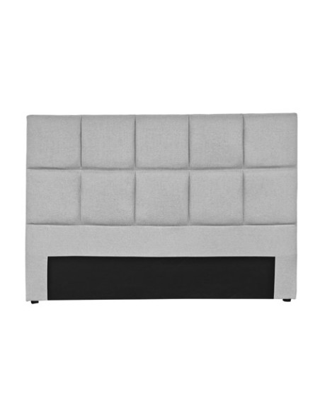 CABECERO TAPIZADO LUMOS 160 CM TEJIDO GRIS CLARO