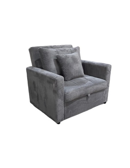 SOFA CAMA DIVAN 99 CM CORDUROY GRIS