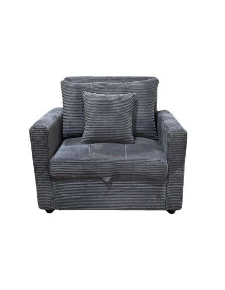 SOFA CAMA DIVAN 99 CM CORDUROY GRIS
