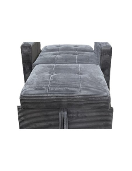 SOFA CAMA DIVAN 99 CM CORDUROY GRIS
