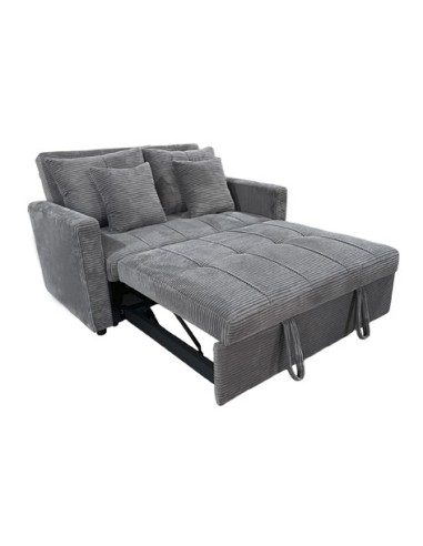 SOFA CAMA DIVAN 140 CM CORDUROY GRIS