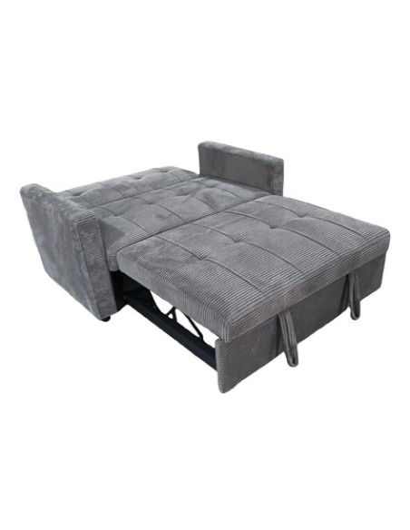 SOFA CAMA DIVAN 140 CM CORDUROY GRIS