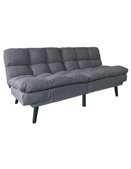 SOFA CAMA CUSHION 108 x 183 CM TEJIDO GRIS