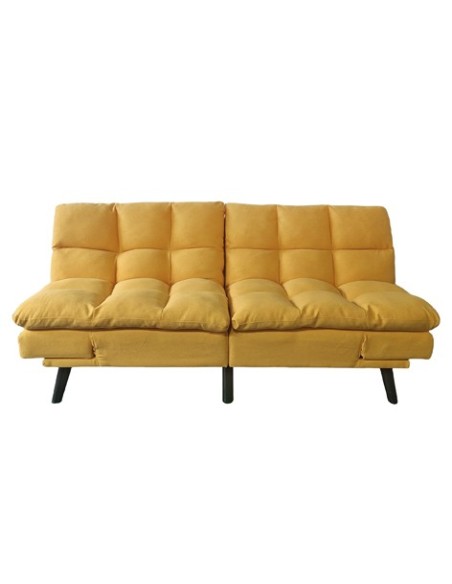 SOFA CAMA CUSHION 108 x 183 CM TEJIDO MOSTAZA