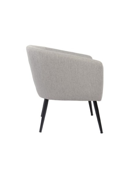 BUTACA CIRCULAR MELROSE GRIS MELANGE