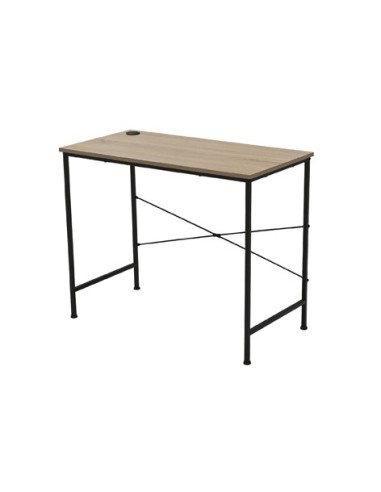 ESCRITORIO DECK 90 x 45 CM OAK / NEGRO