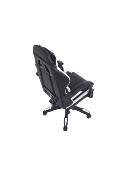 SILLON GIRATORIO GAMING MASTER SIMIL PIEL NEGRO / BLANCO