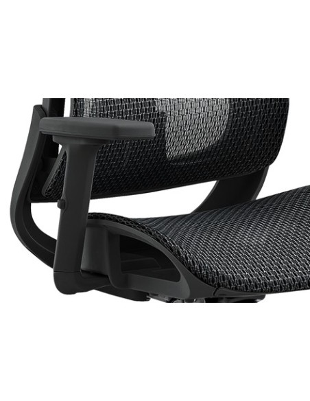 SILLON GIRATORIO ERGO RED TRANSPIRABLE NEGRO / ESTRUCTURA NEGRA