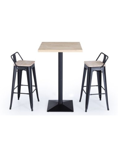 TABURETE ALTO TOLIX NEGRO ASIENTO...