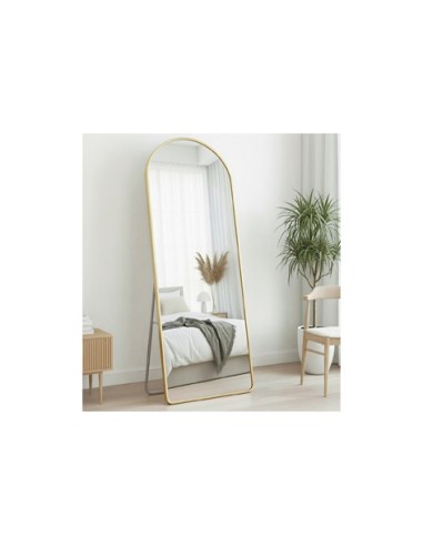 ESPEJO PIE / COLGAR  DORADO CON ARCO...