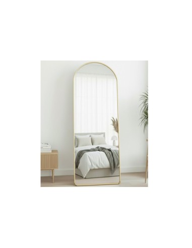 ESPEJO PIE / COLGAR  DORADO CON ARCO...
