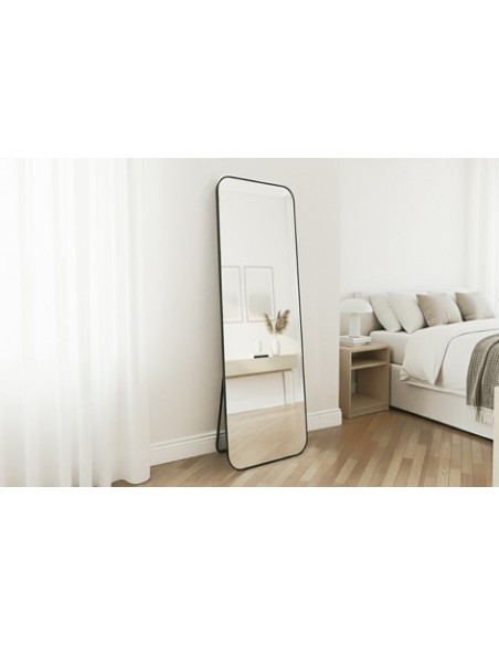ESPEJODE PIE CON MARCO NEGRO BLACK 152 x 45 CM