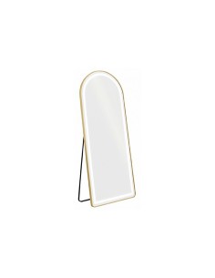 ESPEJO PIE CON MARCO DORADO...