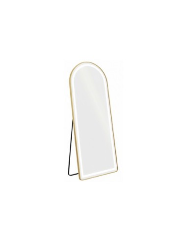 ESPEJO PIE CON MARCO DORADO E...