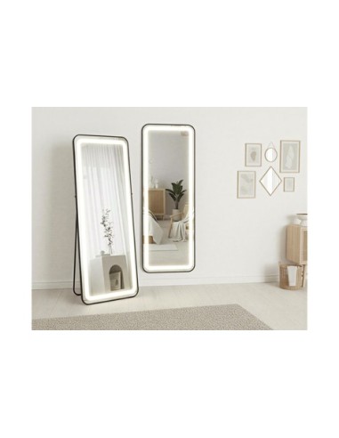 ESPEJO PIE CON MARCO NEGRO E...