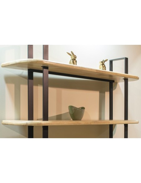 ESTANTERIA ALTA MOON ROBLE NORDISH / NEGRO