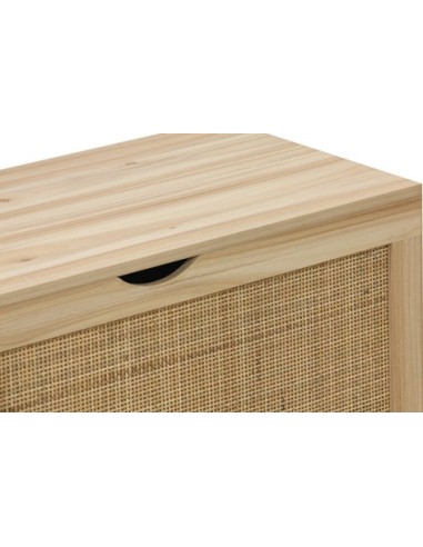 BAUL DECOR 80 x 40 CM PINO / RATTAN