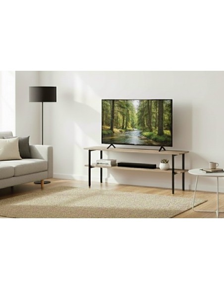 MESA AUXILIAR / TV DECK 120 x 30 CM OAK / NEGRO