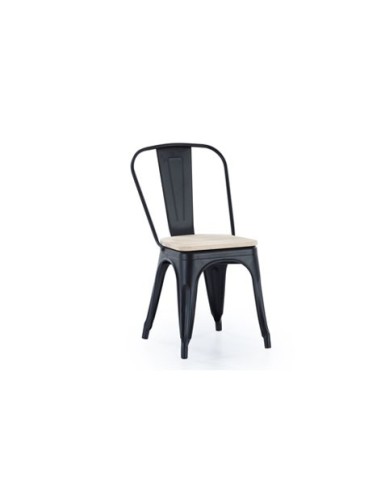 SILLA COMEDOR TOLIX NEGRO ASIENTO...
