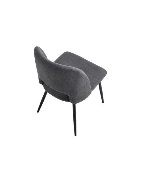 SILLA COMEDOR VENUS TEJIDO GRIS / NEGRO