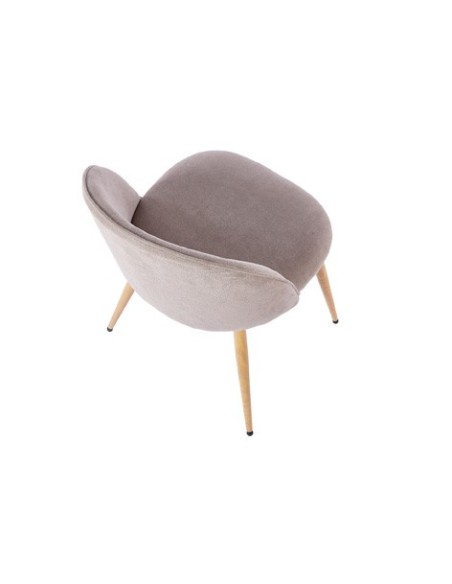 SILLA COMEDOR EVORA TEJIDO BEIGE / OAK