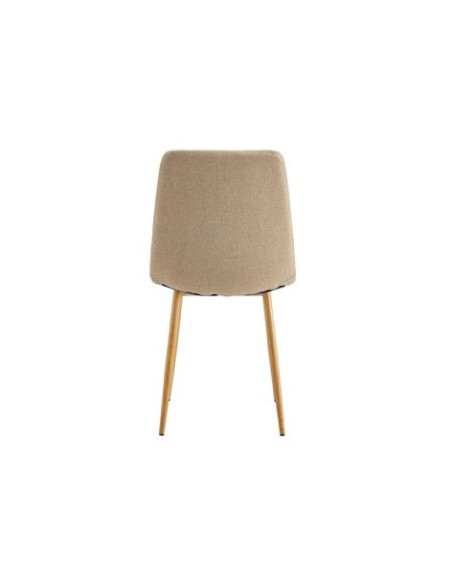 SILLA COMEDOR NAILS TEJIDO BEIGE / OAK
