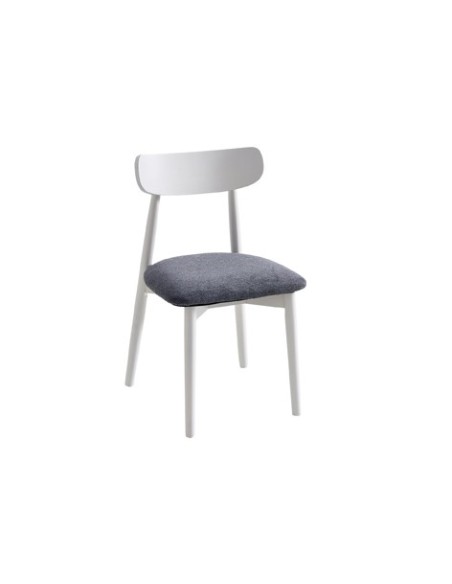SILLA COMEDOR SHIA GRIS / BLANCO