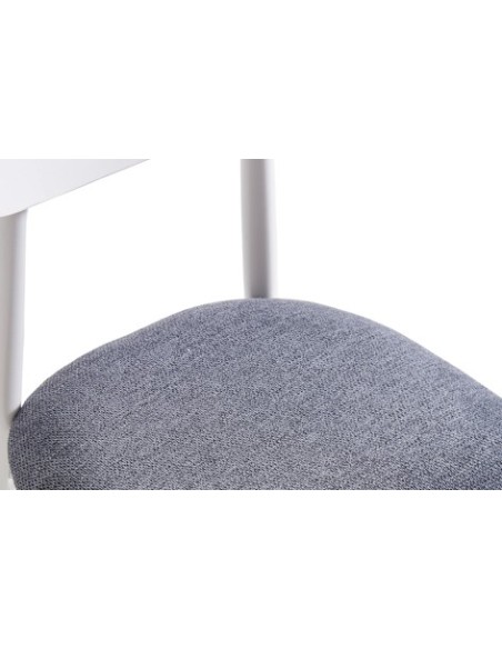 SILLA COMEDOR SHIA GRIS / BLANCO