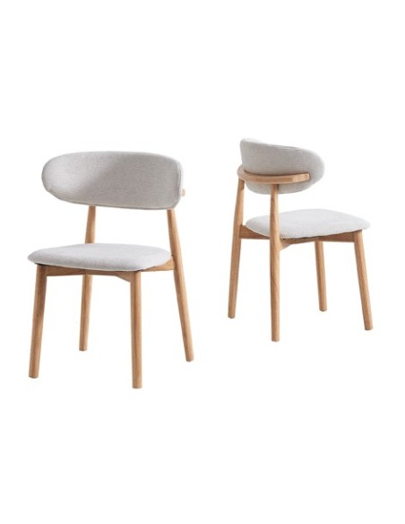 SILLA COMEDOR VERA BEIGE / NATURE