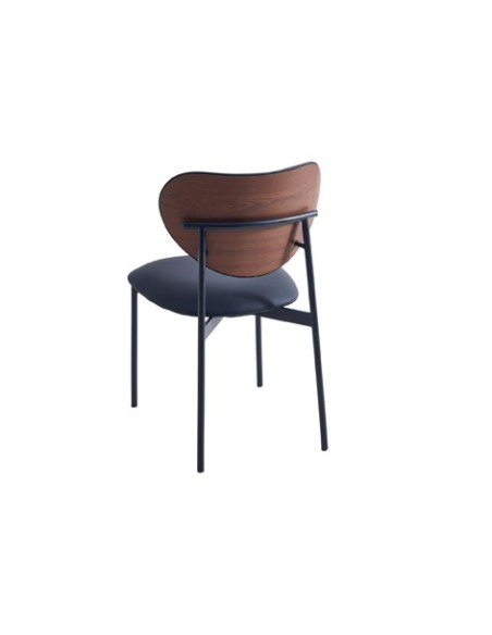 SILLA COMEDOR EVA SIMIL PIEL NEGRO