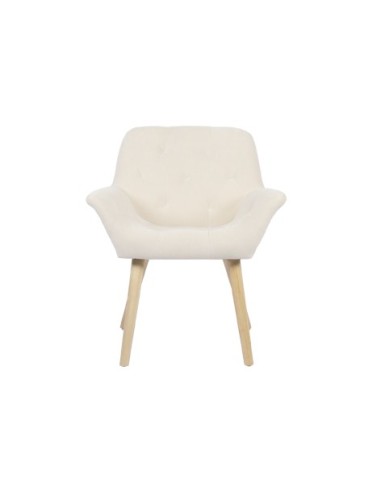 SILLA COMEDOR NATURE MICROFIBRA CREMA