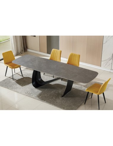 SILLA COMEDOR SOPHIE TEJIDO MOSTAZA
