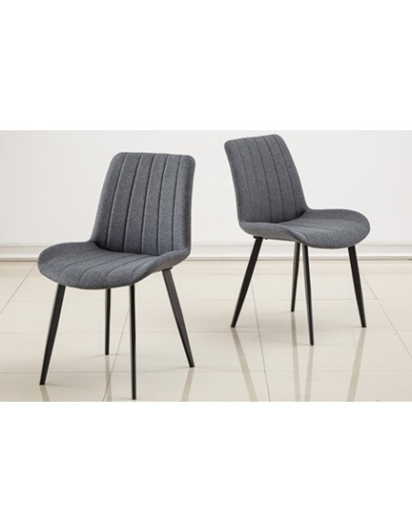 SILLA COMEDOR SOPHIE TEJIDO GRIS
