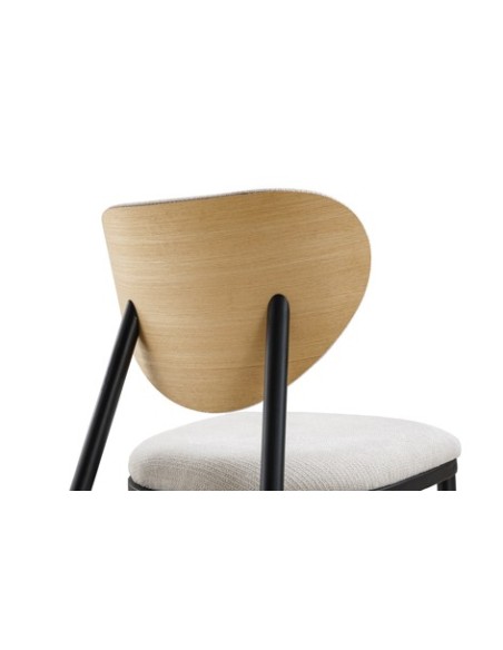 SILLA COMEDOR MOON TEJIDO BEIGE