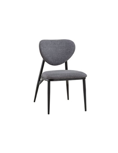 SILLA COMEDOR MOON TEJIDO GRIS