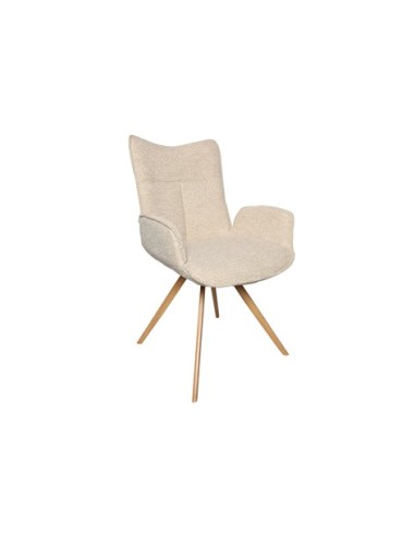 SILLA COMEDOR MIREIA TEJIDO BEIGE