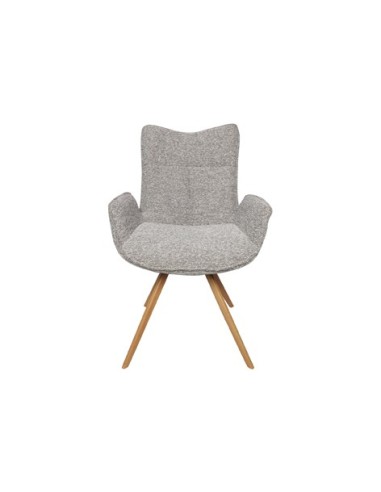 SILLA COMEDOR MIREIA TEJIDO GRIS