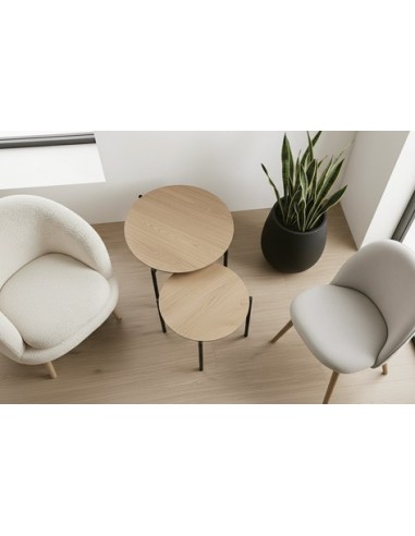 MESA CENTRO NIDO REDONDA SUCREAM OAK...