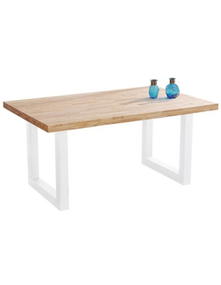 MESA COMEDOR FIJA LOFT  160 x 100 CM  ROBLE NORDISH / BLANCO