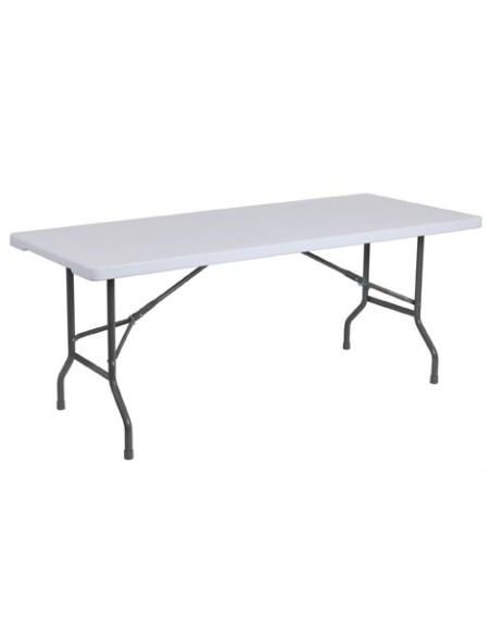 MESA PLEGABLE EVENTOS 183 x 70 CM BLANCO