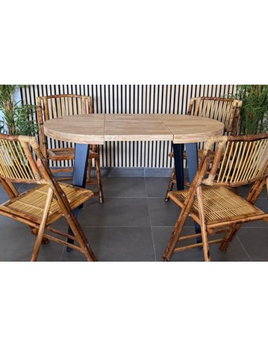 MESA COMEDOR REDONDA EXTENSIBLE BERG...